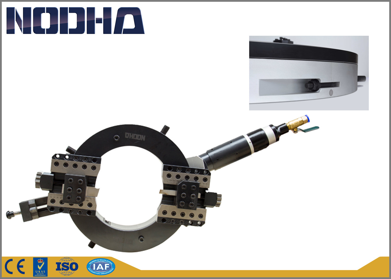Nodhaの液体の冷凍を冷却するアルミニウムbodyPipeの切断および斜角が付く機械